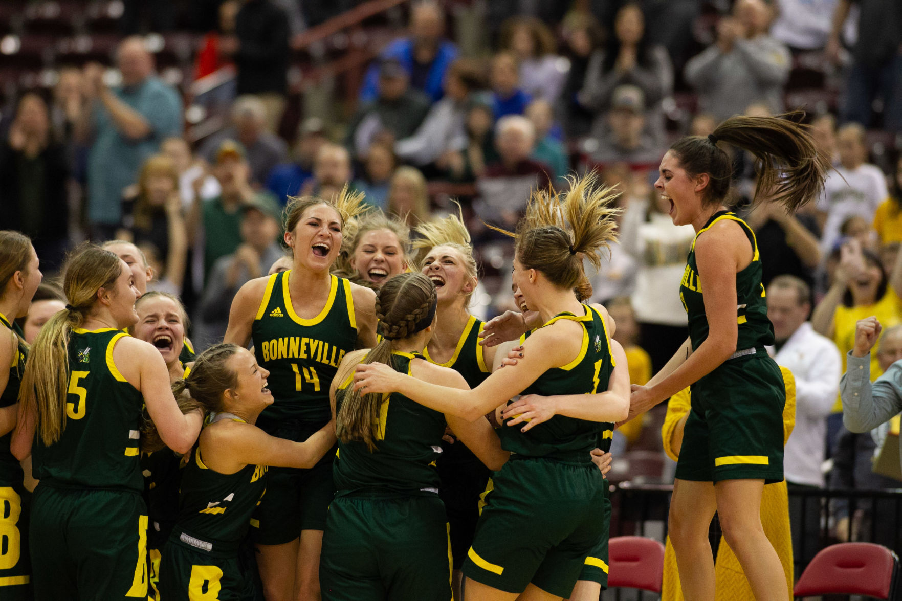 Bonneville celebrates girls basketball state title